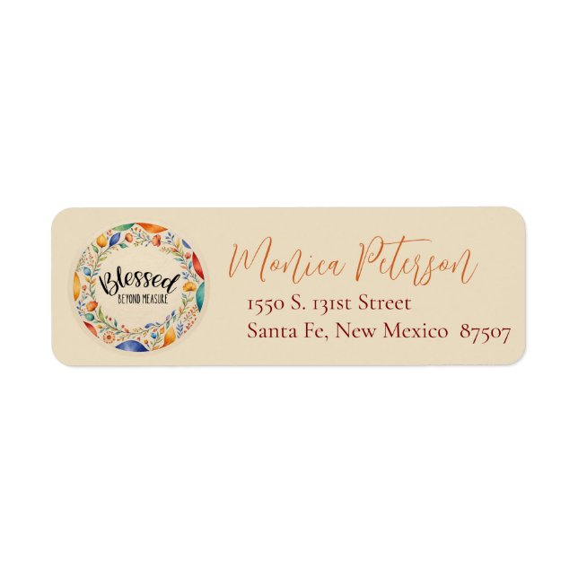 Christian Themes Return Address  Label (Front)