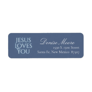 Christian Themes Return Address  Label