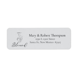 Christian Themes Return Address Label