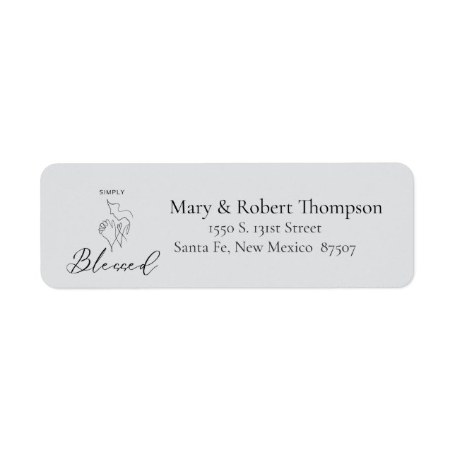 Christian Themes Return Address  Label (Front)