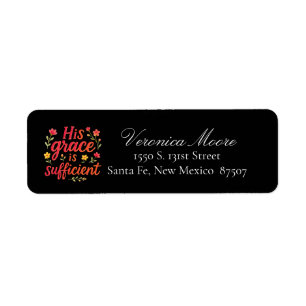 Christian Themes Return Address  Label