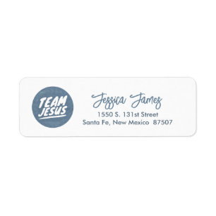 Christian Themes Return Address  Label