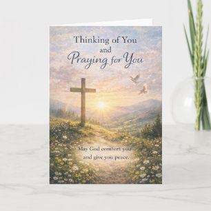 Christian Thinking of You Card – Praying for You