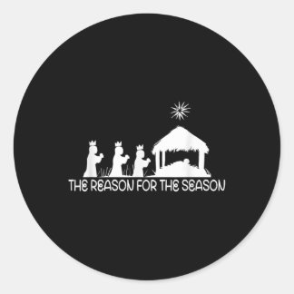 Christian This Is The Season This Is The Reason Je Classic Round Sticker