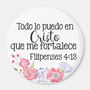 Christian Todo Lo Puedo Cristo Filipenses 4:13 Magnet
