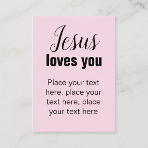 Christian track card template to personalise