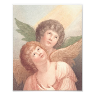 Christian Two Cherubs in Eastern Orthodox Photo Print