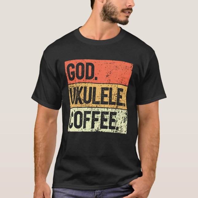 Christian Ukulele Player Worship Ukulele Church Uk T-Shirt (Front)