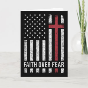 Christian Us Usa Flag American Christ Faith Over F Card