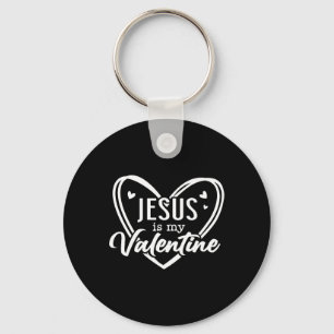 Christian Valentine Day Jesus Religious Valentine Key Ring