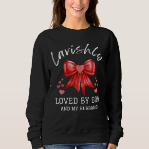 Christian Valentine LAVISHLY LOVED Coquette Bow Sweatshirt