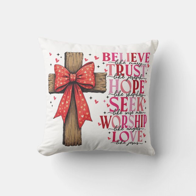 Christian Valentines day Cushion (Front)