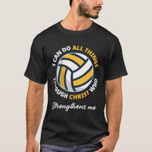 Christian Volleyball Player Christ Lover Funny Vol T-Shirt