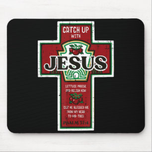 Christian Walk With The Lord Funny Chup Men Women Mouse Pad