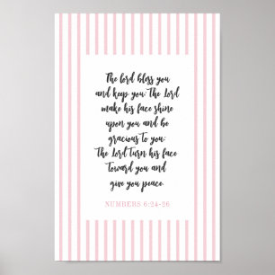 Christian Wall Art Decor Pink Girl Room