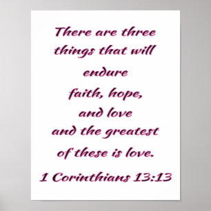 Christian Wall Art Faith, Hope and Love