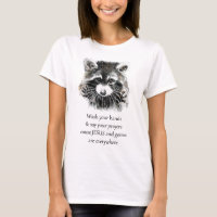 Christian Washroom Wash your Hands Racoon Animal