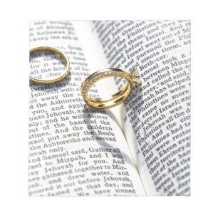 Christian wedding bible ministry notepad