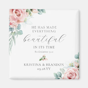 Christian Wedding Favours Bible Verse Magnet