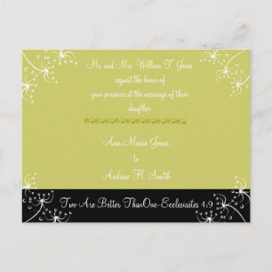 Christian Wedding Invitation Two Are Better Than