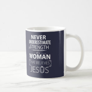Christian Women gift Coffee Mugs Strength Jesus