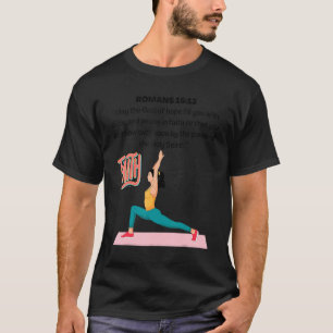 Christian Women Girls Yoga Fitness Workout Gym Bib T-Shirt