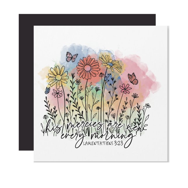 Christian Women's Watercolor 5.25" Magnetic Card (Creator Uploaded)