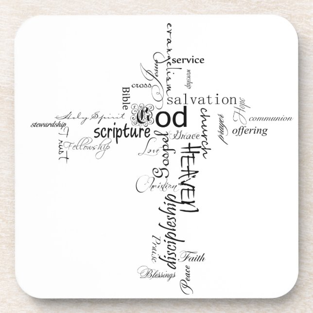 Christian words coaster (Front)