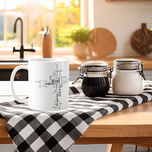 Christian words coffee mug
