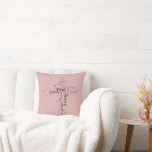 Christian words cushion
