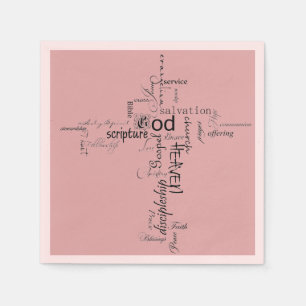 Christian words napkin