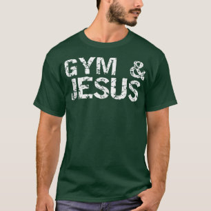 Christian Workout Gift for Men Distressed Gym and T-Shirt