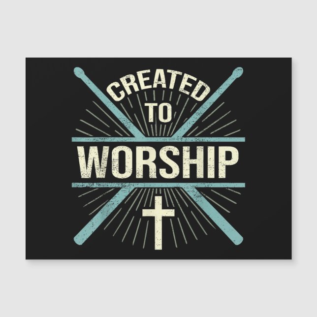 Christian Worship Band Created To Worship Drummer (Front)