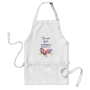 Christian You Are God's Masterpiece Bible Verse Standard Apron