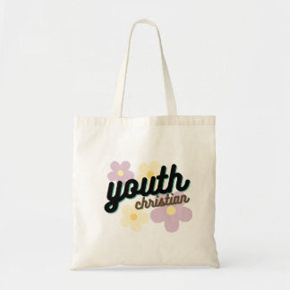 Christian Youth Flower Tote Bag