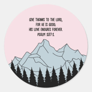 Christianity classic round sticker