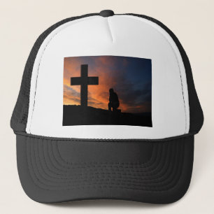 Christianity Faith Cross Jesus Peace Love Destiny Trucker Hat