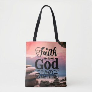 Christianity Faith in God Tote Bag