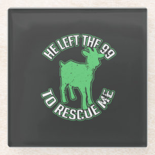 Christianity - He Left the Ninety Nine Glass Coaster