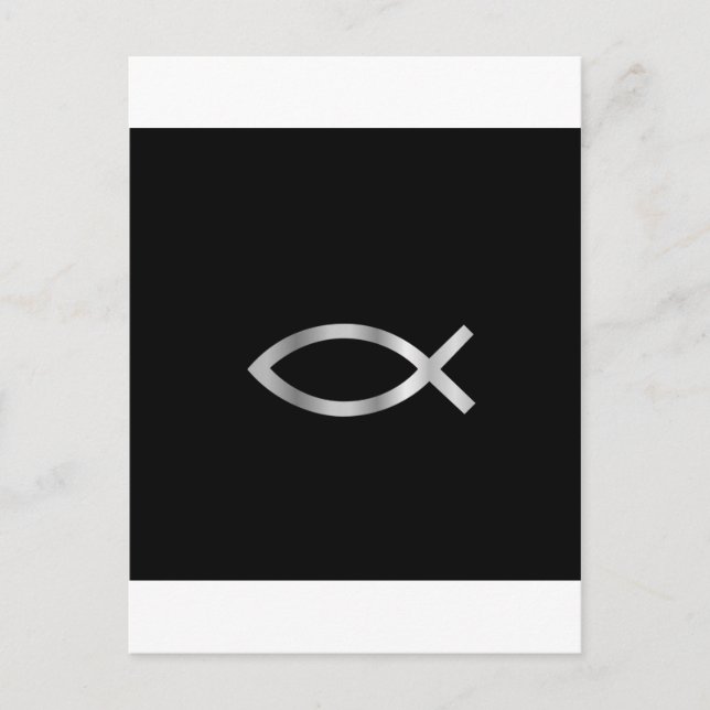 Christianity Ichthys fish Postcard (Front)