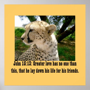 Christianity Scripture John 15:13 Poster