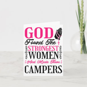 Christianity Women Campers For Camping And Camp Lo Card