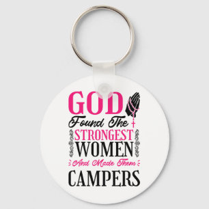 Christianity Women Campers For Camping And Camp Lo Key Ring