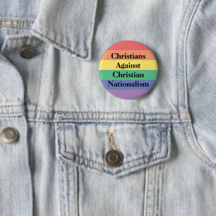 Christians Against Christian Nationalism 6 Cm Round Badge