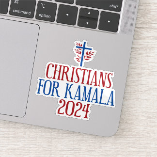 Christians for Kamala 2024 Election Blue Laptop