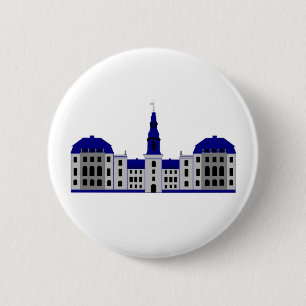 Christiansborg Palace 6 Cm Round Badge