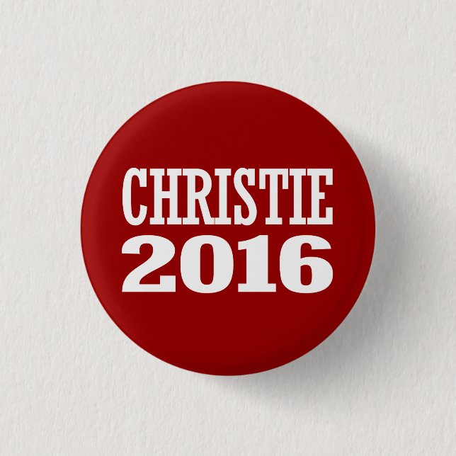 CHRISTIE 2016 3 CM ROUND BADGE (Front)