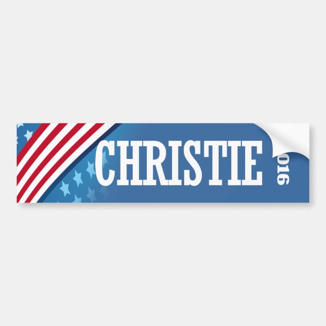 CHRISTIE 2016 BUMPER STICKER (Front)