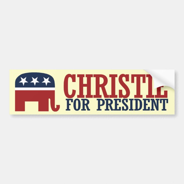 CHRISTIE 2016 REPUBLICAN BUMPER -.png Bumper Sticker (Front)