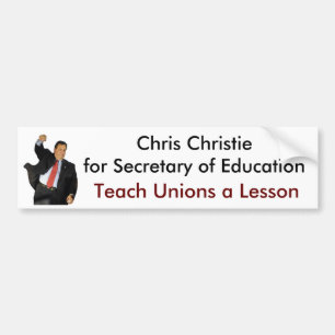 Christie for Secretary of Education Bumper Sticker